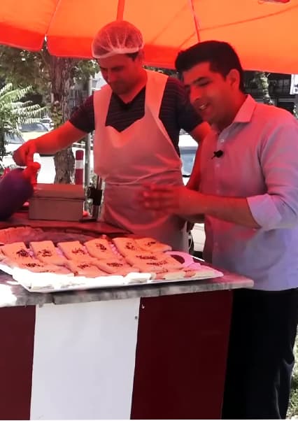 غذای خیابانی افغانی سموس تنوری