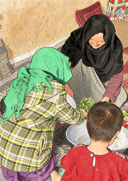 زندگی در غار و افطاری در روستاهای افغانستان