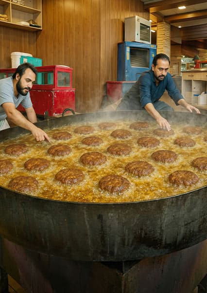 چپلی کباب مشهور و لذیذ وطنی