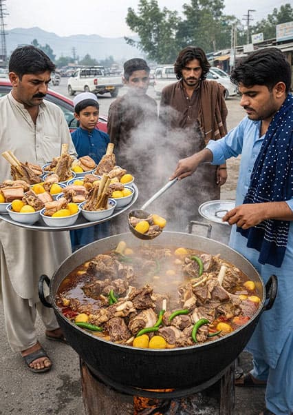 صبحانه سنتی و لذیذ در خیابان‌های افغانستان