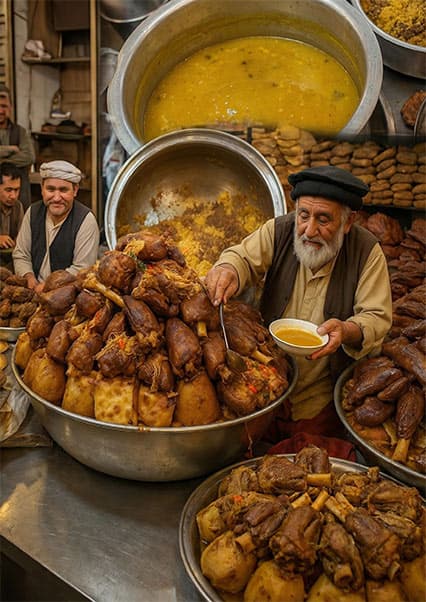 طرز تهیه قابلی پلو جلال‌آباد