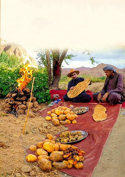 زندگی روستایی در بامیان؛ مزارع کچالو و غذاهای محلی