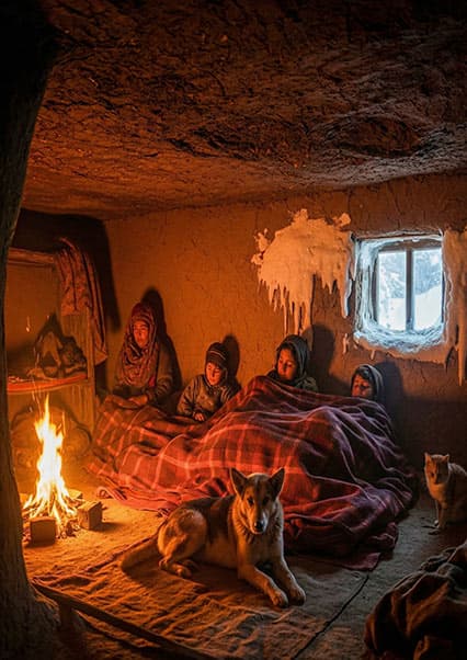زندگی در غار: روزمرگی خانواده هزاره
