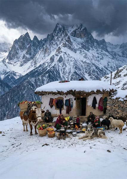 بقا در دمای منفی ۵۰ درجه؛ زندگی در روستاهای کوهستانی افغانستان