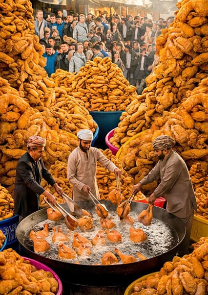 بزرگترین سفره افطاری رایگان در افغانستان