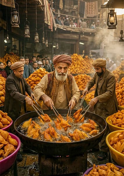 صبحانه ارزان و لذیذ در جاده‌های کابل