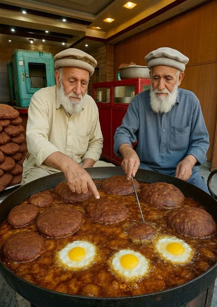 چپلی کباب غول‌پیکر کابل
