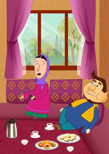 تجلیل عید در قرنطینه با قندآغا
