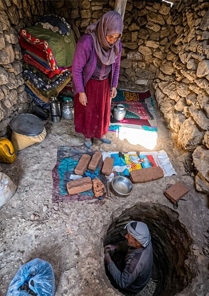 هنر ساخت تنور در قلب کوهستان