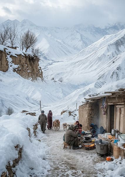 زندگی دشوار چوپانان در سرمای منفی شصت درجه کوهستان