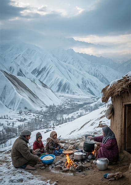 زندگی در سردترین نقطه افغانستان: بقای عشایر در قلب کوهستان