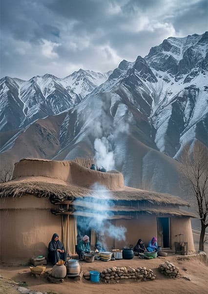 آشپزی سنتی کوچی‌های افغانستان در قلب کوهستان