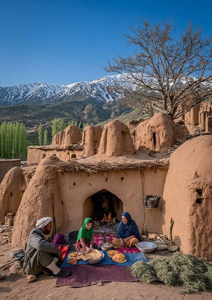 آشپزی سنتی خانواده کوهستان در افغانستان