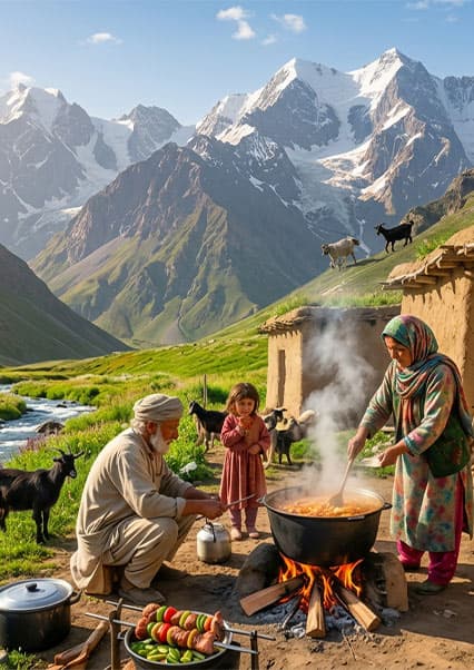 زندگی در قلب کوهستان: بقا و آشپزی سنتی