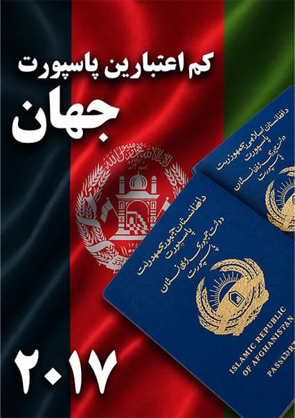 رتبه جهانی پاسپورت افغانستان در سال ۲۰۱۷