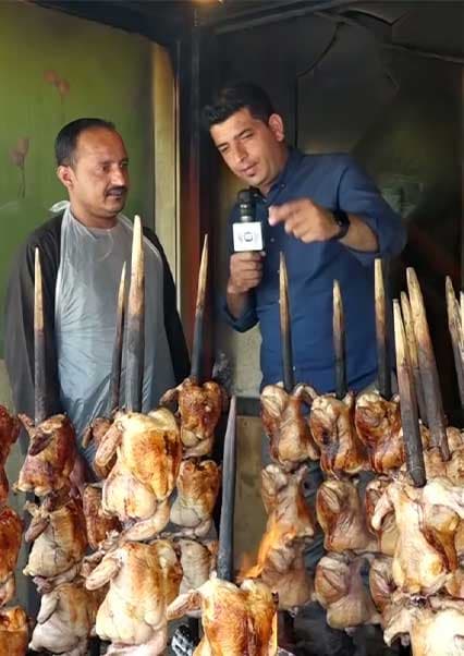 طرز تهیه مرغ سجی در رستورانت افغان دربار